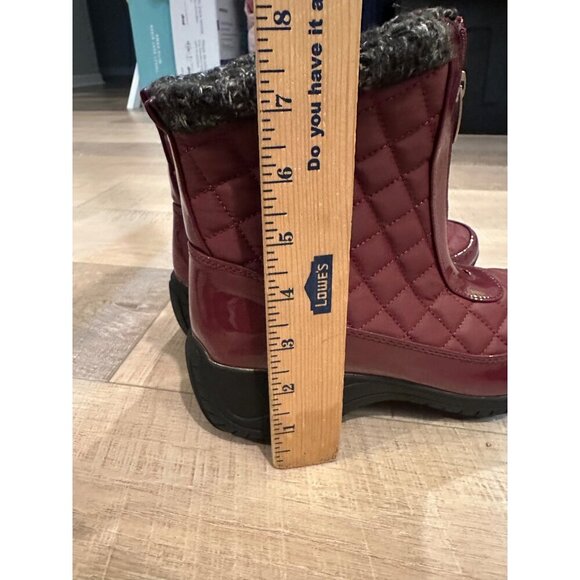 KHOMBU WOMENS RED BOOTS NEW MEGAN SIZE 9 - Picture 4 of 10